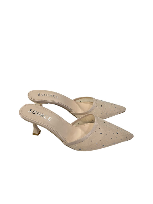 CRYSTAL HEEL Beige Source