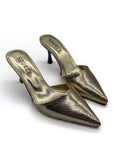 Gold Isabelle Serpent Heels