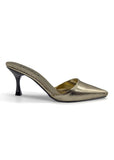 Gold Isabelle Serpent Heels Source