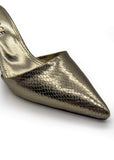 Gold Isabelle Serpent Heels