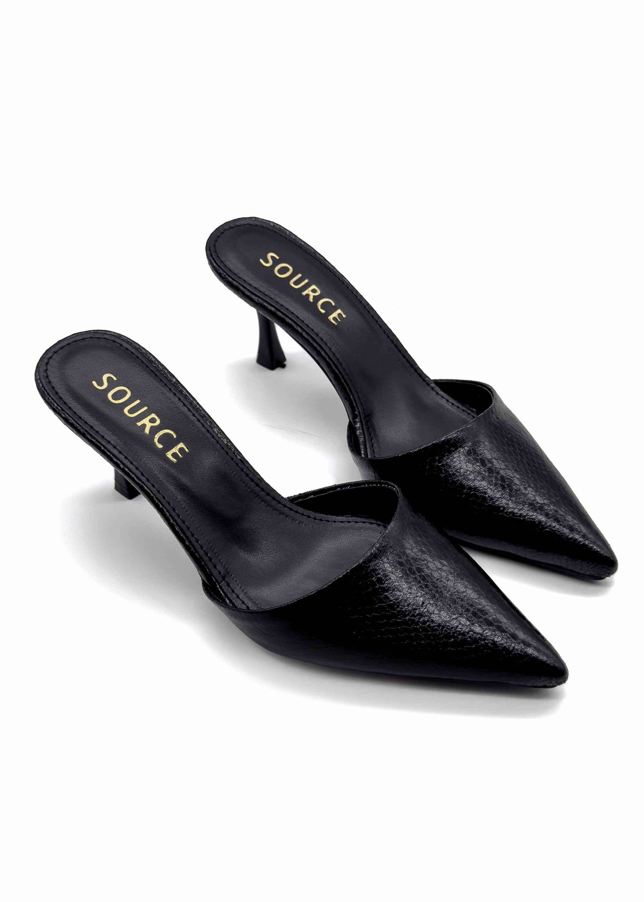 Black Ira Viper Heels Source