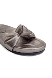 Metallic Rose Twist Comfort Slides Source
