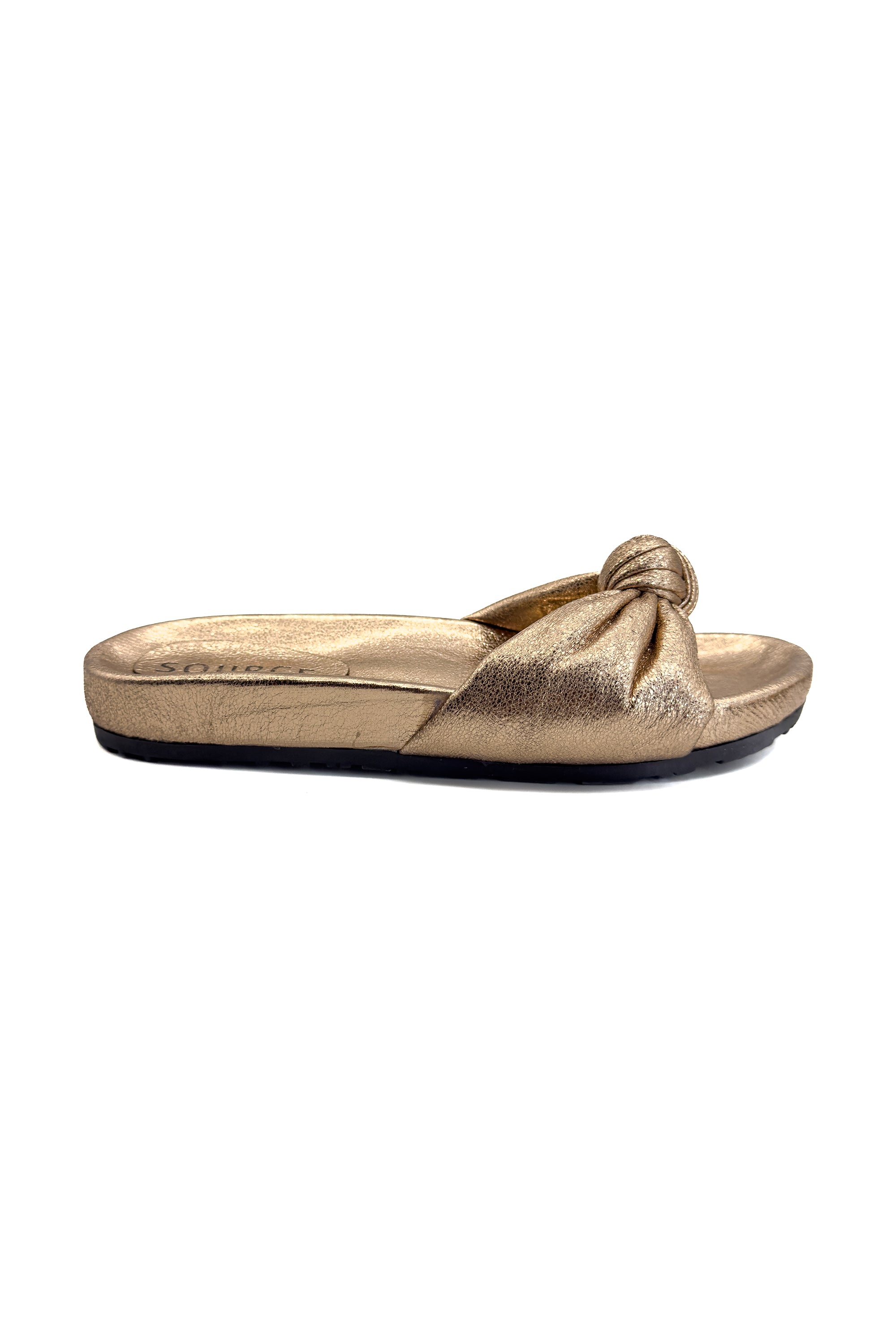 Golden Hour Knot Comfort Slides Source