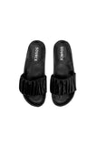 Midnight Rush Ruched Slides Source