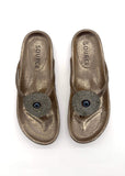 Bronze Leila Glam Charm Slippers