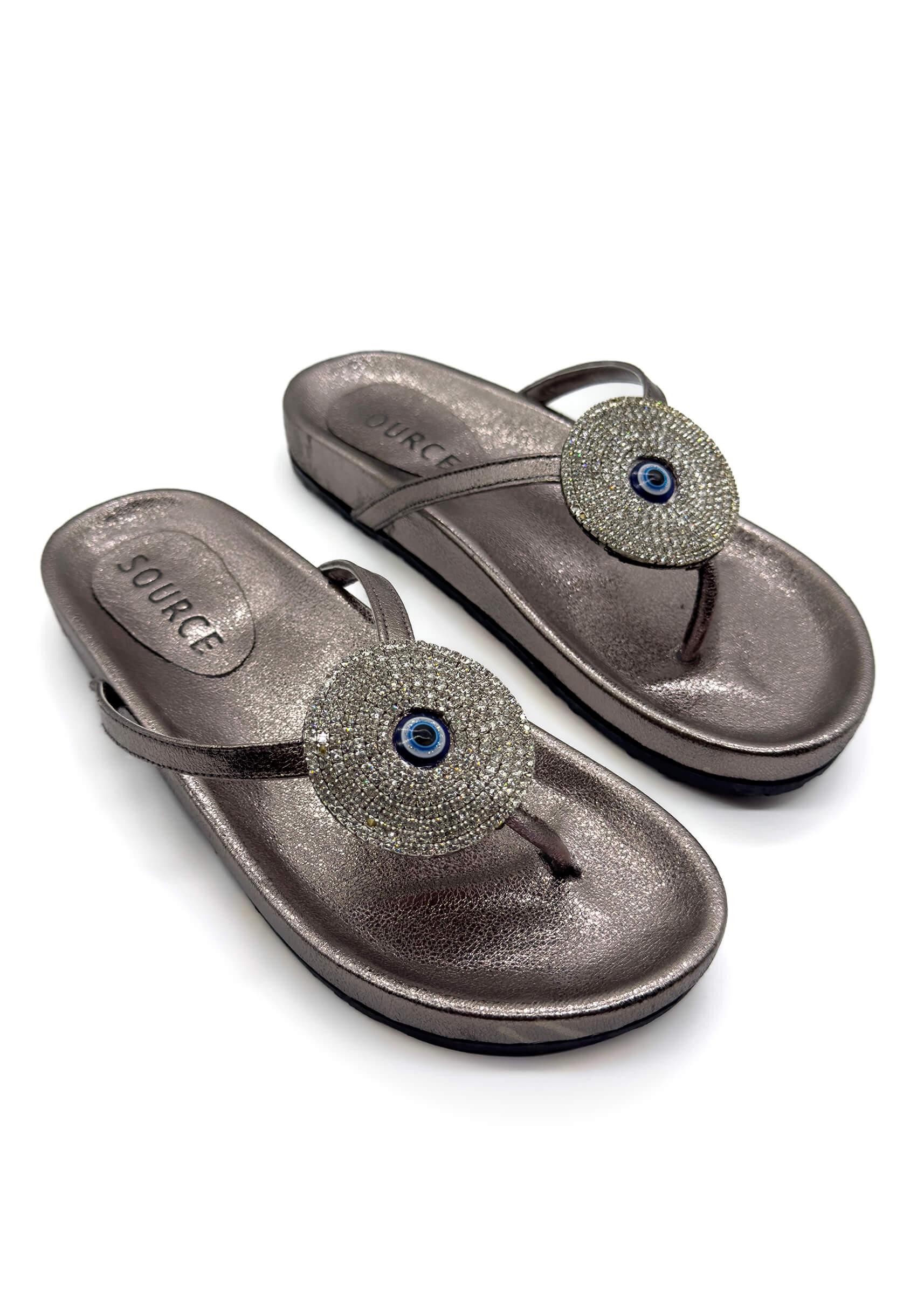 Charcoal Bella Luxe Charm Slippers