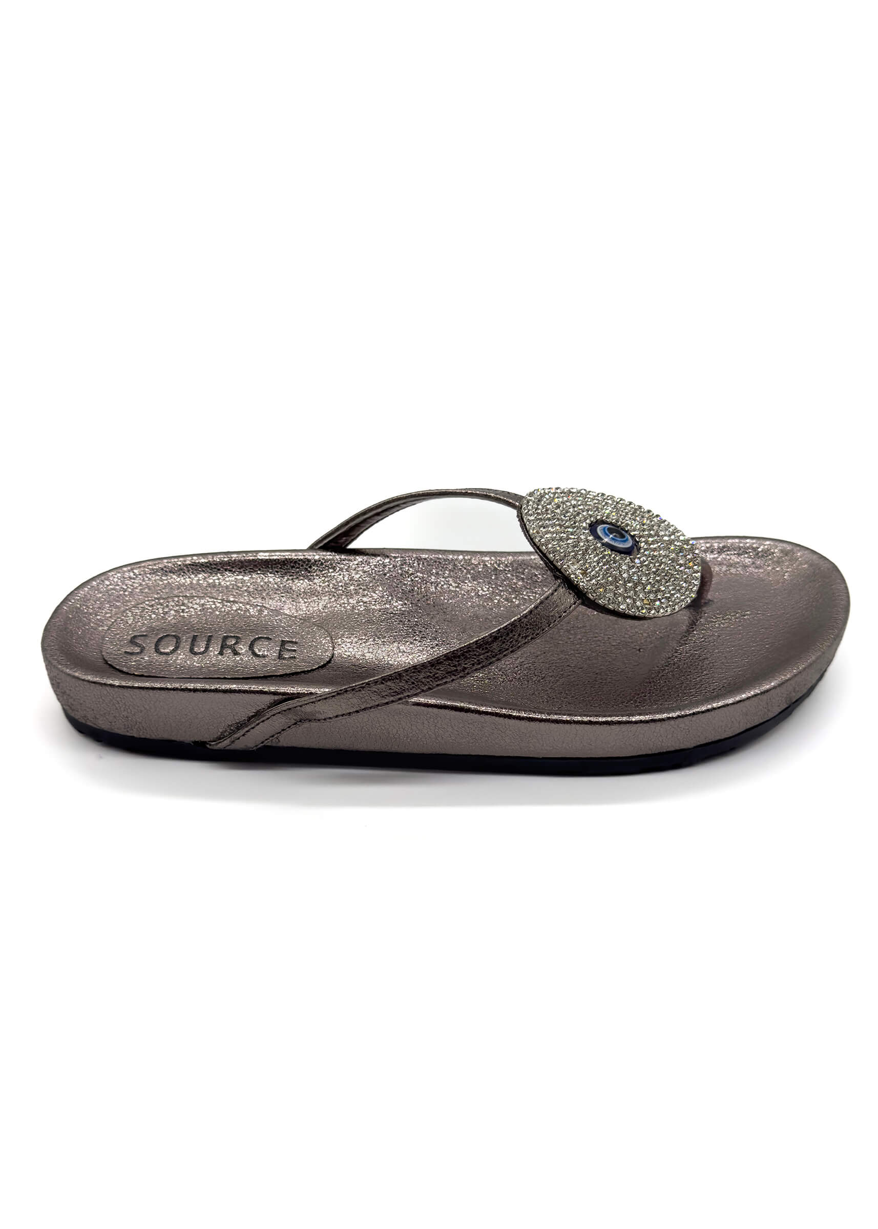 Charcoal Bella Luxe Charm Slippers