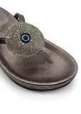 Charcoal Bella Luxe Charm Slippers