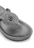 Gunmetal Isabelle Shine Charm Slippers Source