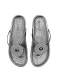 Gunmetal Isabelle Shine Charm Slippers Source
