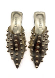 Gold Madonna Studded Slides
