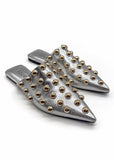 Silver Ira Studded Slides Source