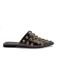 Gunmetal Esabella Studded Slides