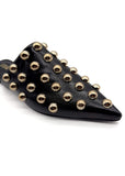 Black Bella Studded Slides