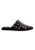Black Bella Studded Slides