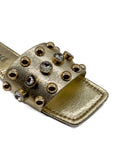 Gold Bella Crystal Stud Slides Source