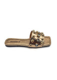 Bronze Ira Crystal Stud Slides Source