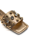 Bronze Ira Crystal Stud Slides Source