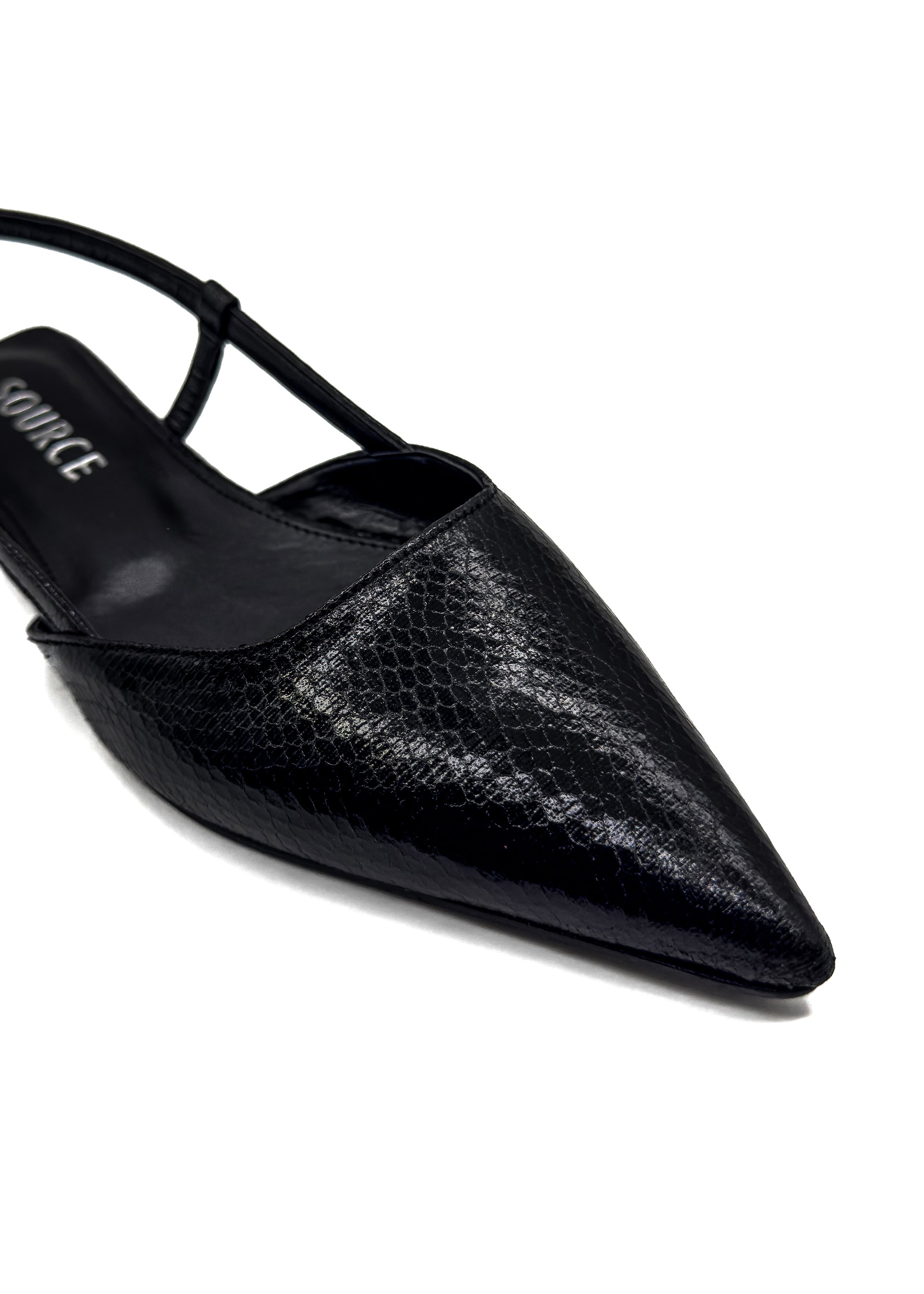 Black Esabella Slingback Flat Source