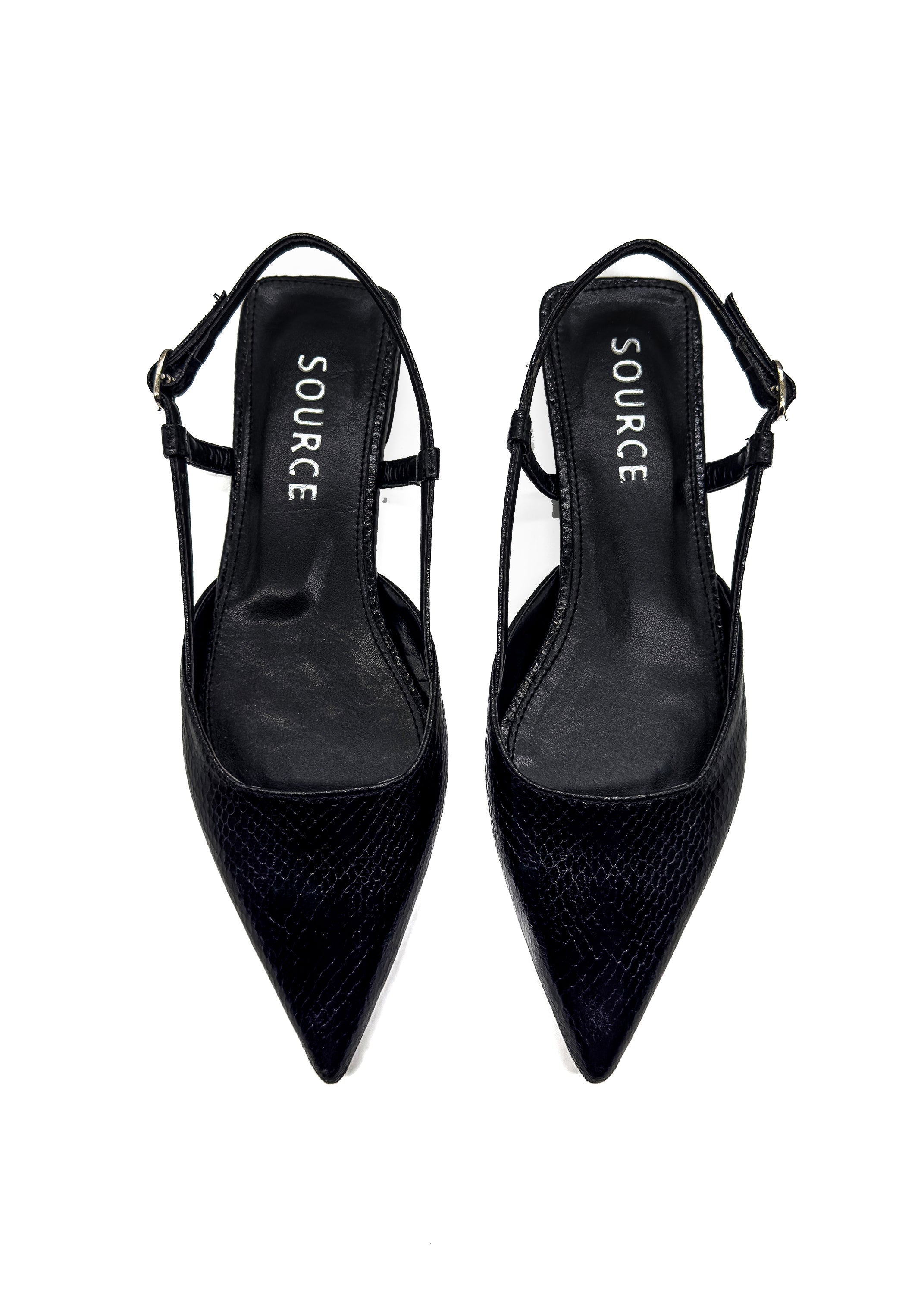 Black Esabella Slingback Flat Source