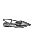 Silver Bella Slingback Flat Source