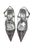 Silver Bella Slingback Flat Source