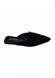 Black Velvet Vixen Pointed Mules Source