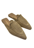 Nude Temptation Textured Pointed Mules Source