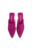 Hot Pink Lace Pointed Mules Source