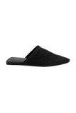 Black Lace Temptation Pointed Mules Source