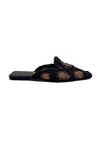 Midnight Orbit Lace Pointed Mules Source