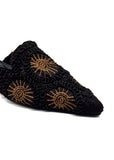 Midnight Orbit Lace Pointed Mules Source
