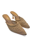 Nude Whirl Lace Heeled Mules Source