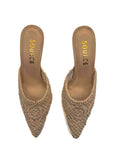 Nude Whirl Lace Heeled Mules Source