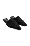 Black Lace Obsession Mules Source