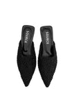 Black Lace Obsession Mules Source