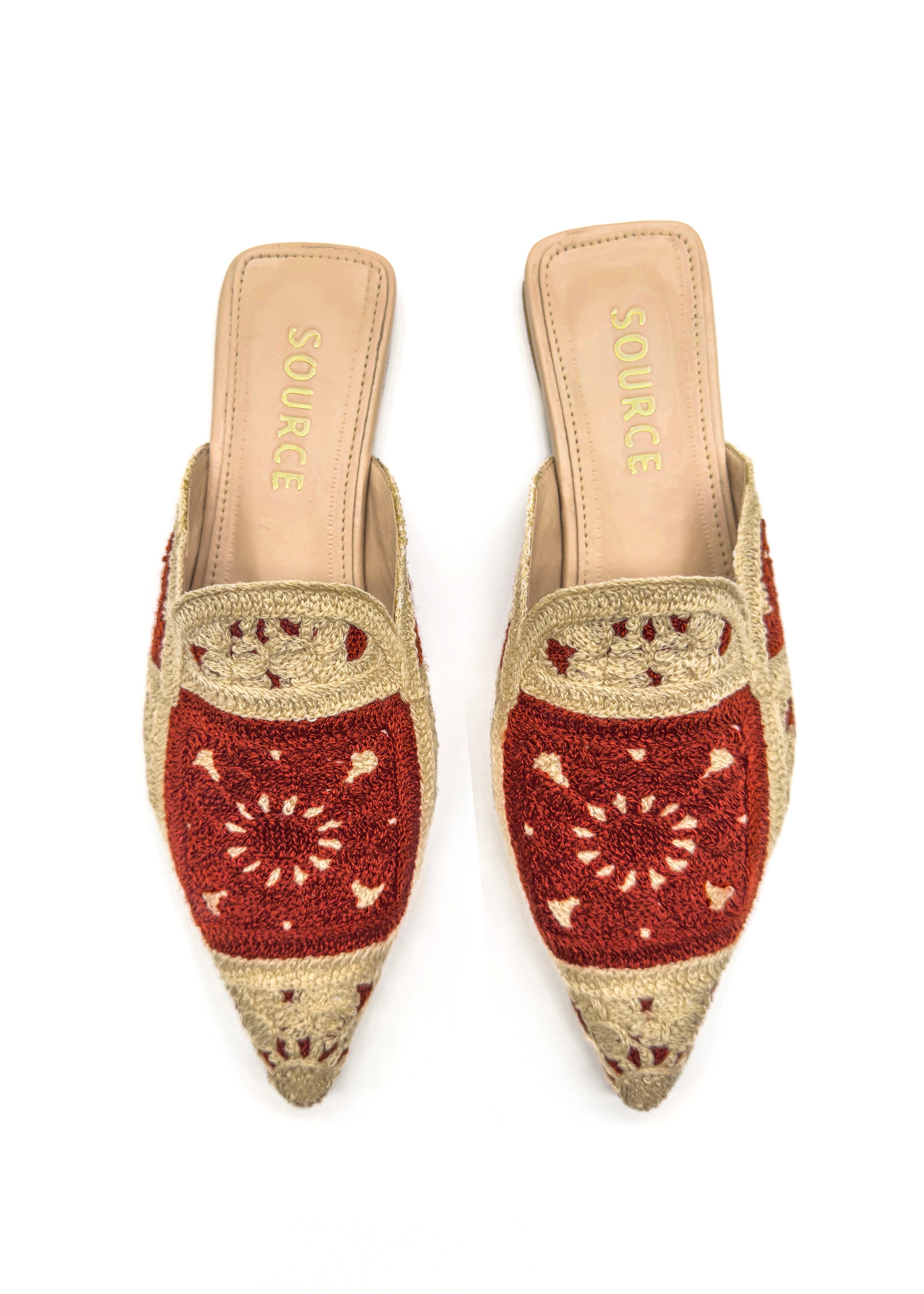 Rust Esra Crochet Slides Source