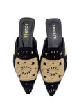 Black Bella Crochet Slides