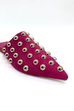Hot Pink Studded Rebel Mules Source