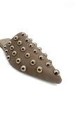 Taupe Glam Studded Mules Source