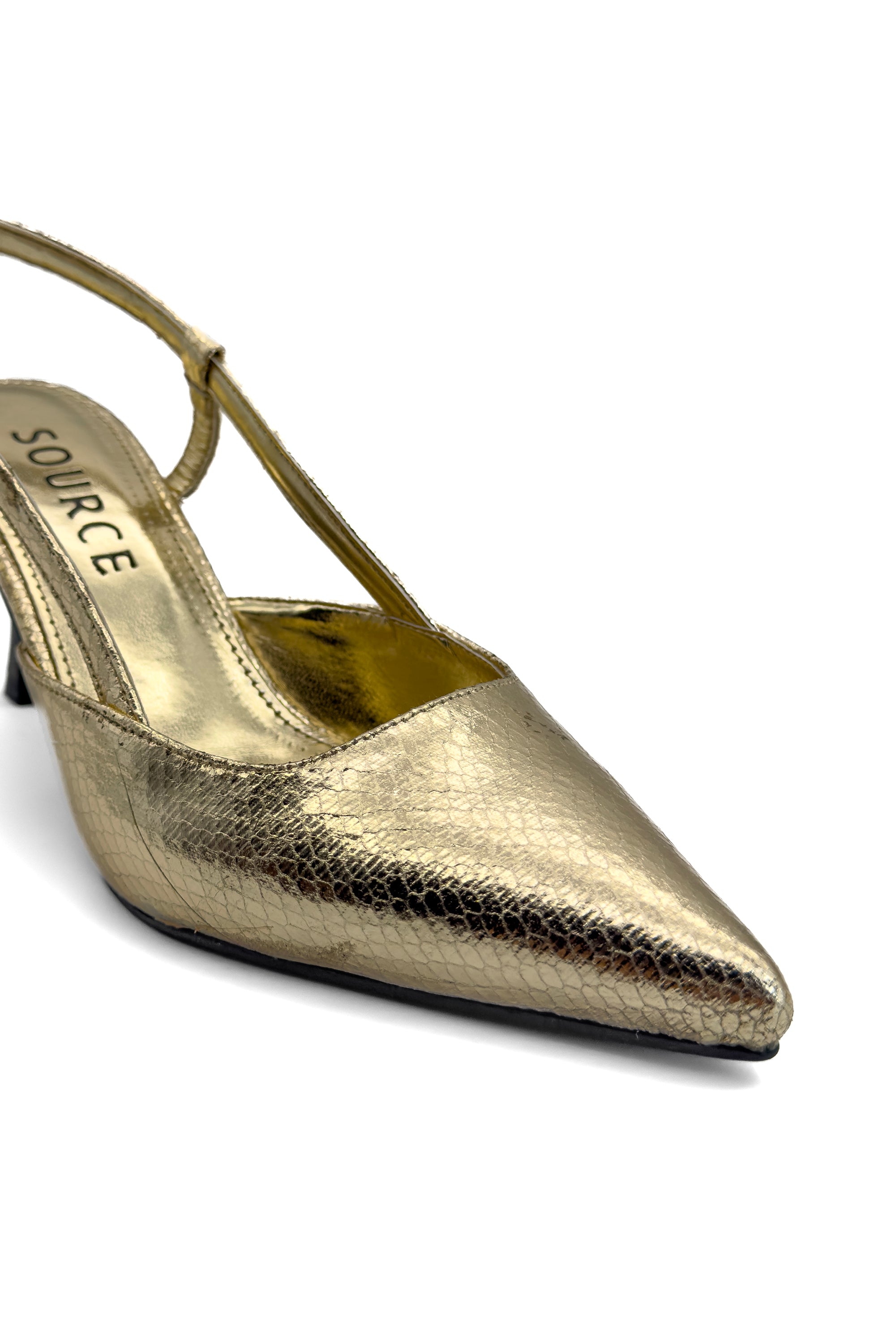 Golden Hour Slingback Heels Source