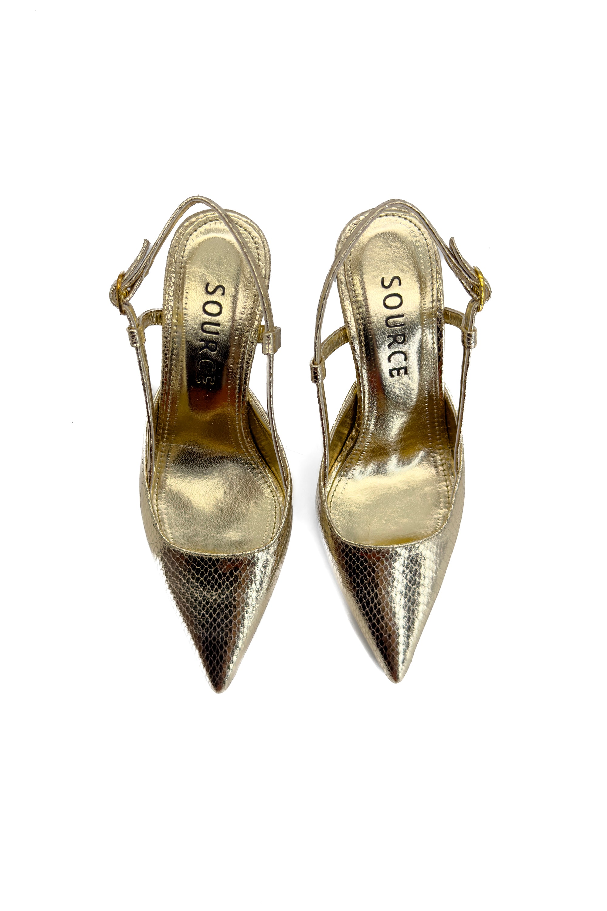 Golden Hour Slingback Heels Source