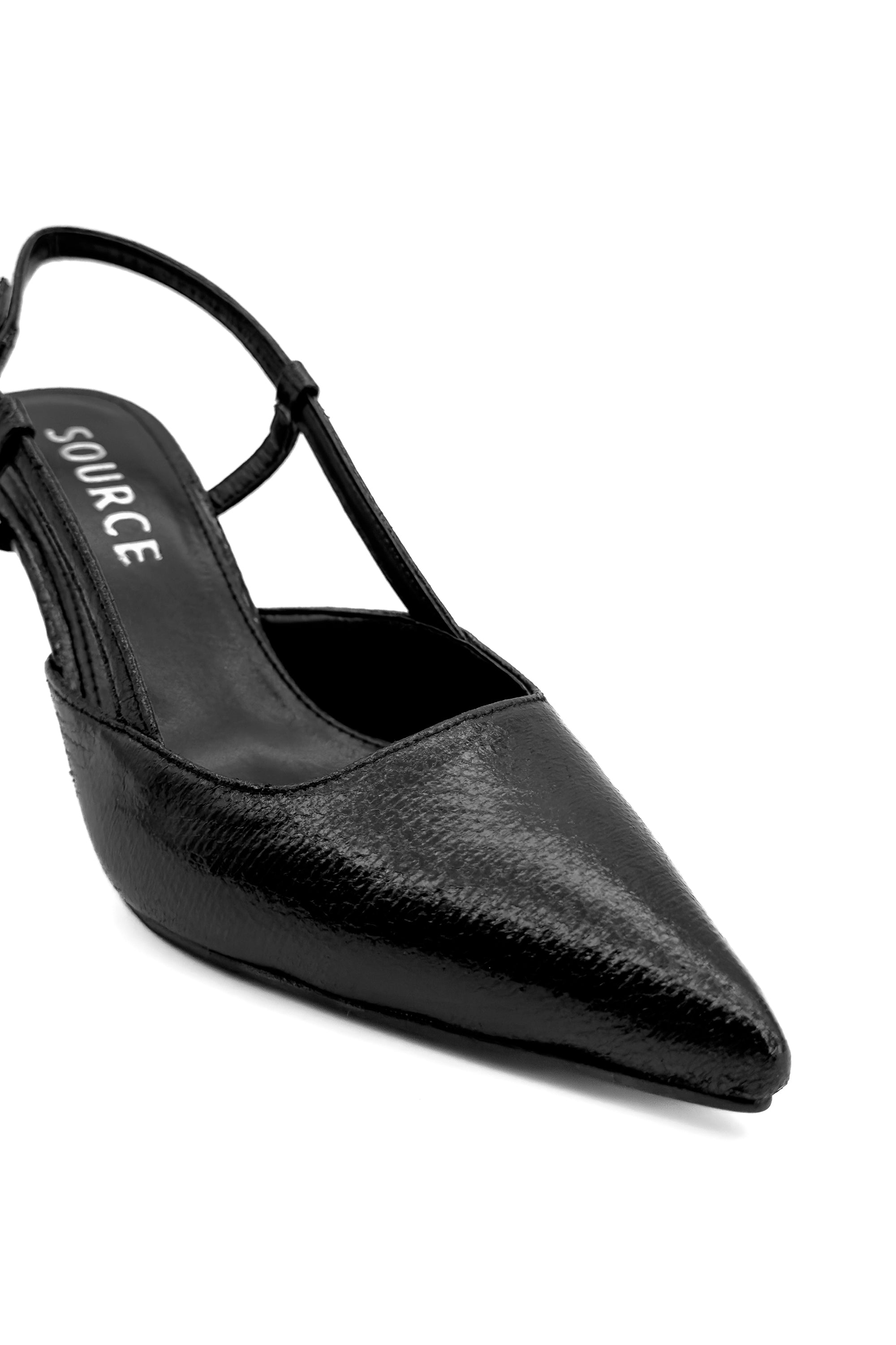 Black Magic Slingback Heels Source