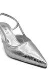 Silver Temptation Slingback Heels Source