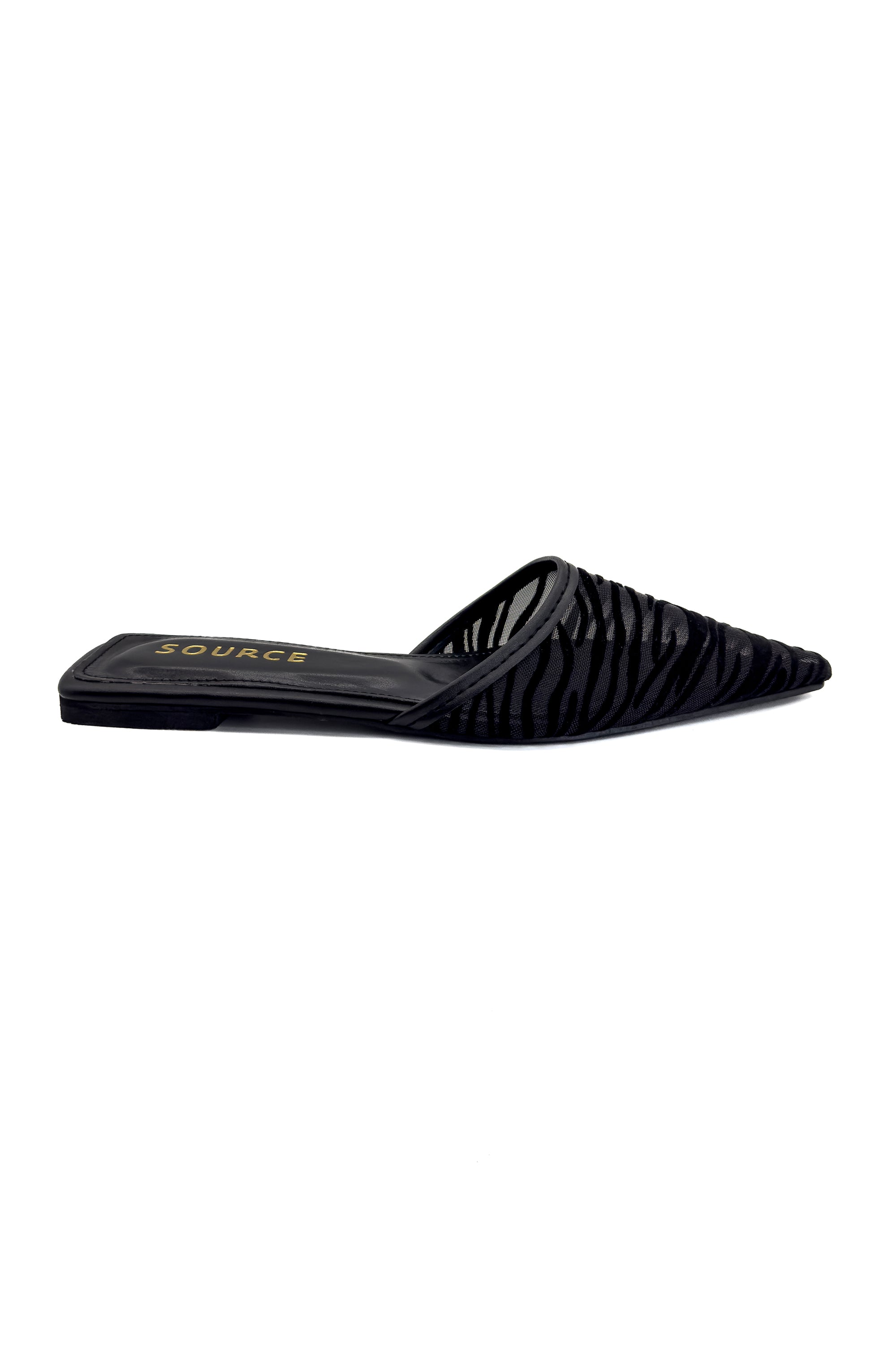 Black Tiger Mesh Slippers Source