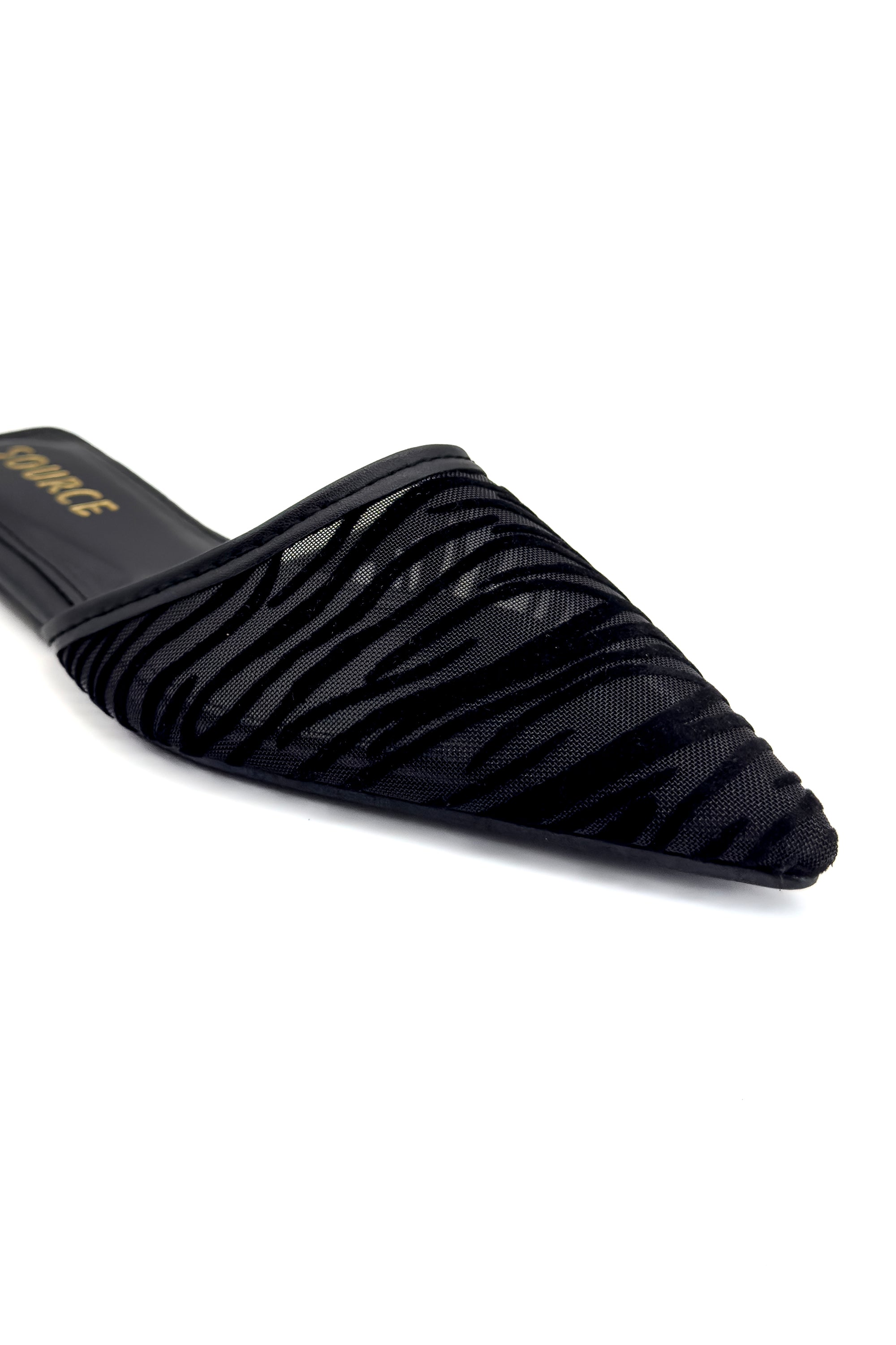 Black Tiger Mesh Slippers Source