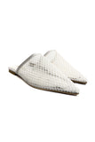 White Mesh Femme Slide Source
