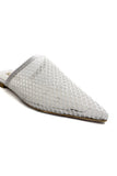 White Mesh Femme Slide Source
