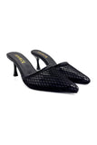 Black Mesh Temptation Heels Source