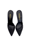 Black Mesh Temptation Heels Source